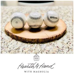 (3) Hearth and Hand Chip Gaines baseballs